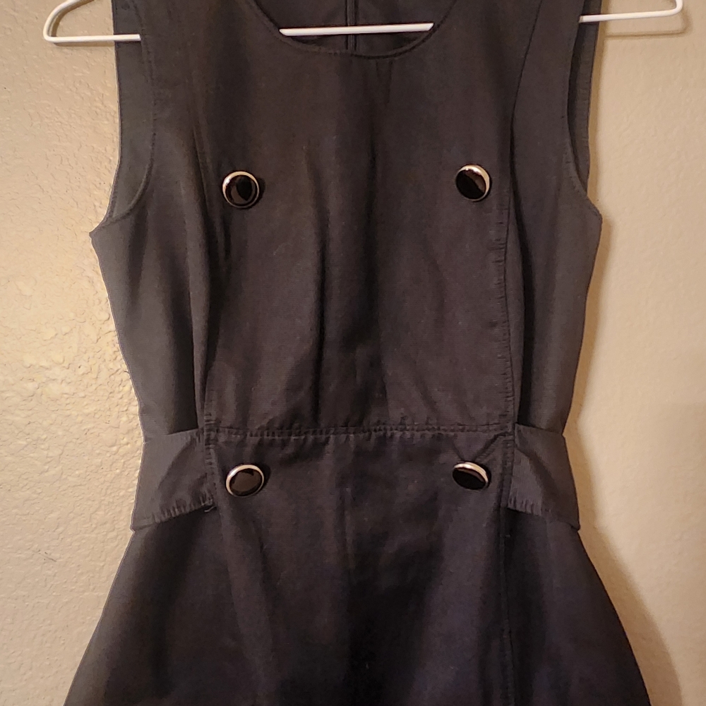 Club Monaco - Button Detail Black Dress